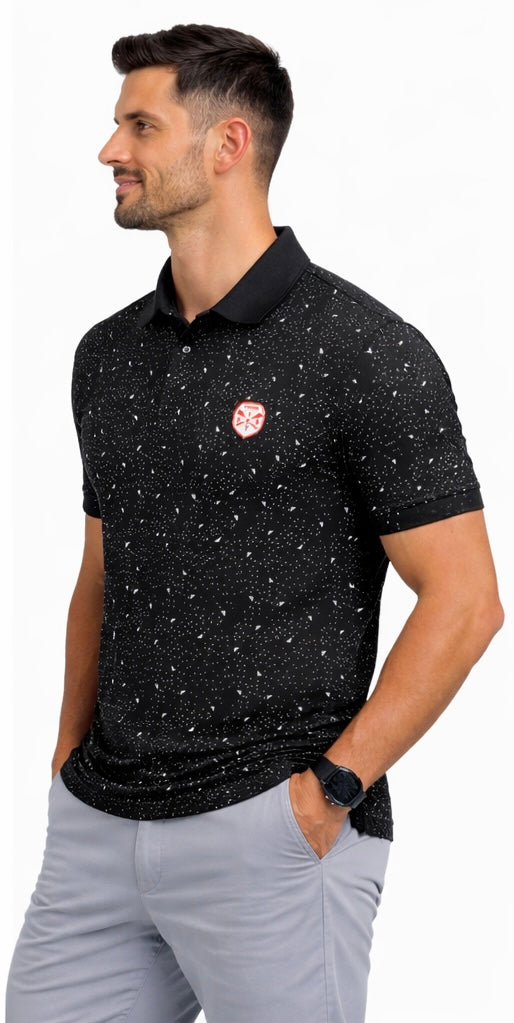 MENS ALLOVER POLO NECK T-SHIRT