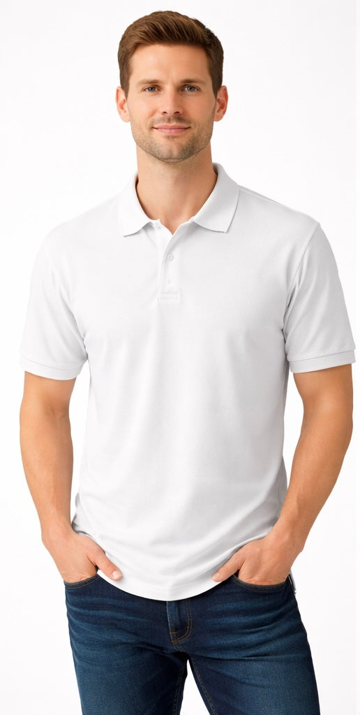 Men’s solid polo neck t-shirts