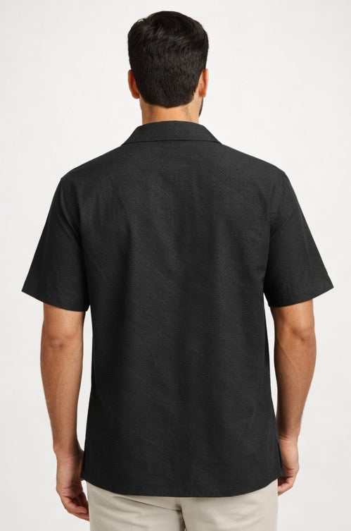 MEN’S JAQUARD OPEN SHIRT