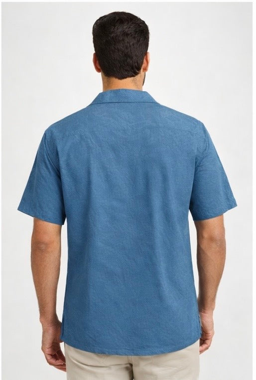 MEN’S JAQUARD OPEN SHIRT