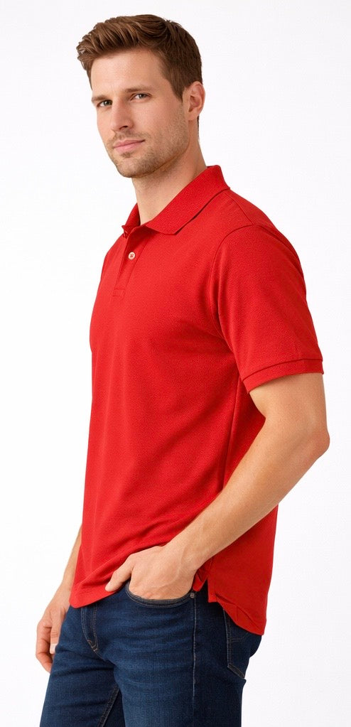 Men’s solid polo neck t-shirts