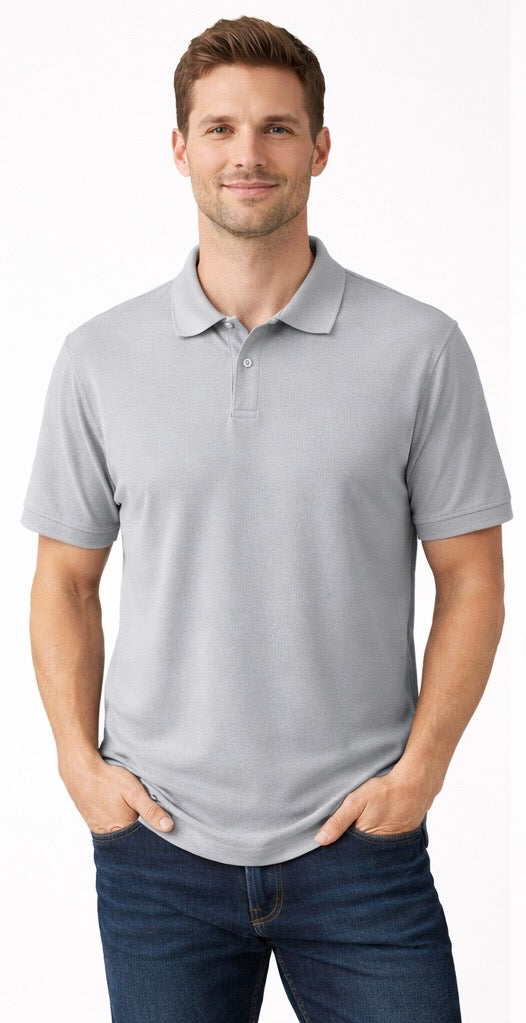 Men’s solid polo neck t-shirts