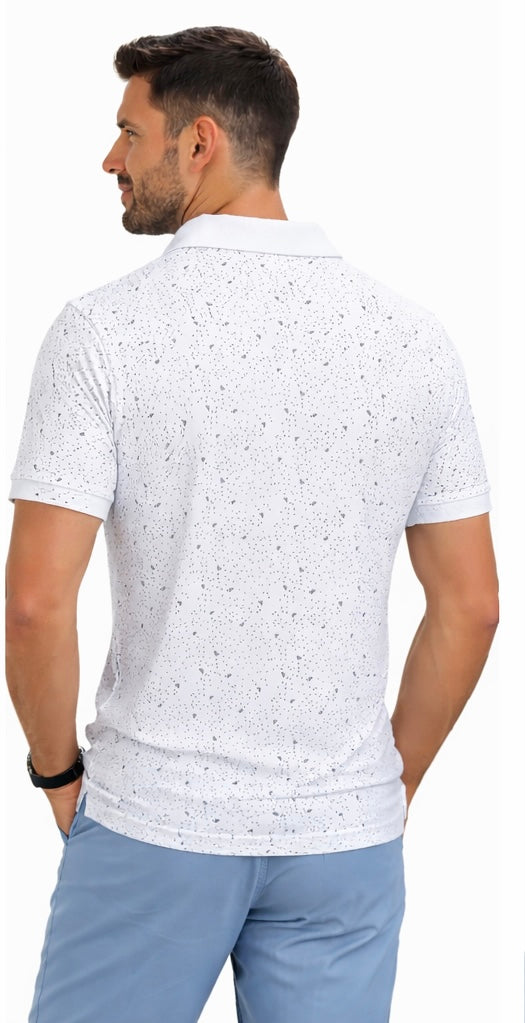 MENS ALLOVER POLO NECK T-SHIRT