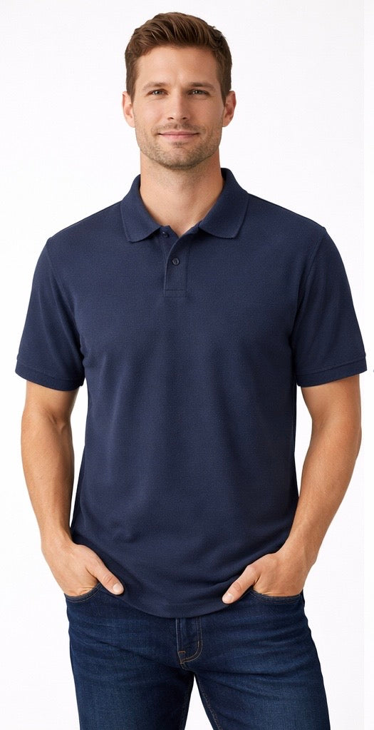 Men’s solid polo neck t-shirts