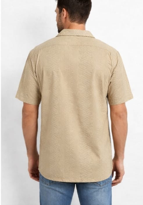 MEN’S JAQUARD OPEN SHIRT