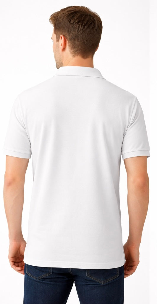 Men’s solid polo neck t-shirts