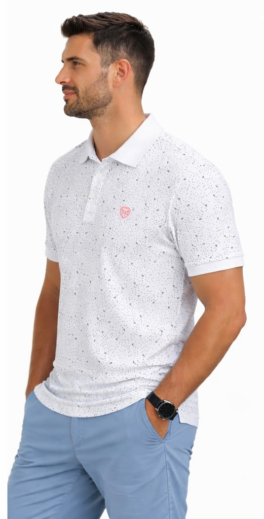 MENS ALLOVER POLO NECK T-SHIRT