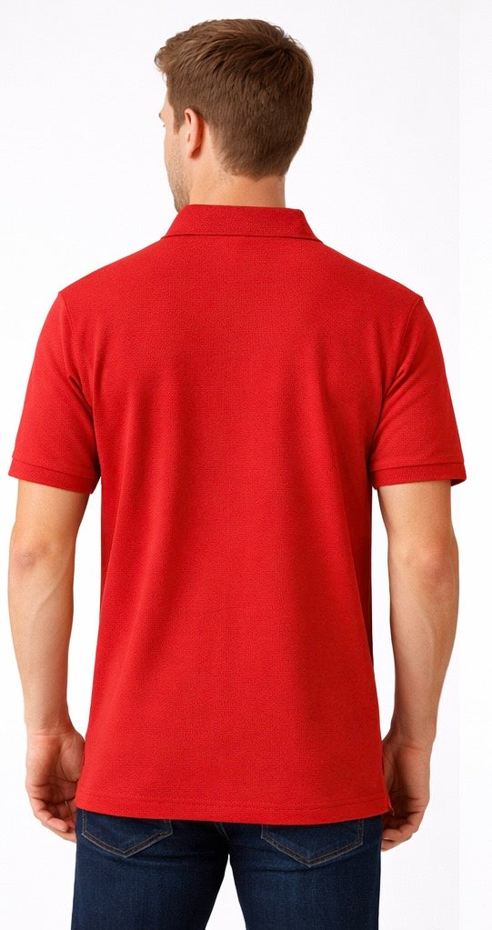 Men’s solid polo neck t-shirts
